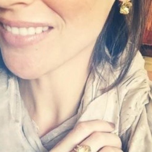 :: S&D Citrine LUXE Cushion Drop Earrings - Picture 3 of 6